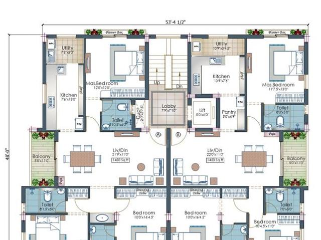 3 BHK Apartment in Mylapore for resale Chennai. The reference number is 20314293