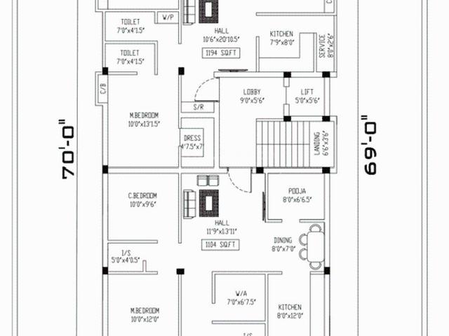 3 BHK Apartment in Nanganallur for resale Chennai. The reference number is 20073669