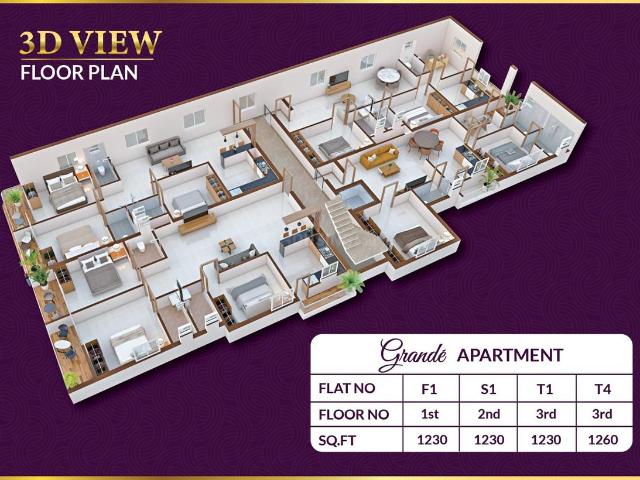 3 BHK Apartment in Nesapakkam for resale Chennai. The reference number is 20496339