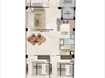 3 BHK Apartment in Sahastradhara Road for resale Dehradun. The reference number is 19488597