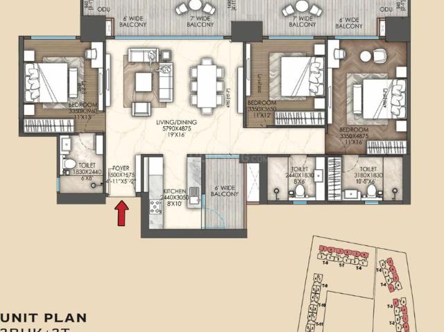 3 BHK Apartment in Sector 37D for resale Gurgaon. The reference number is 20445596