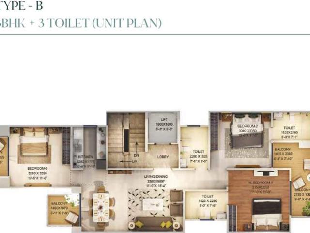 3 BHK Apartment in Sector 37D for resale Gurgaon. The reference number is 21168782