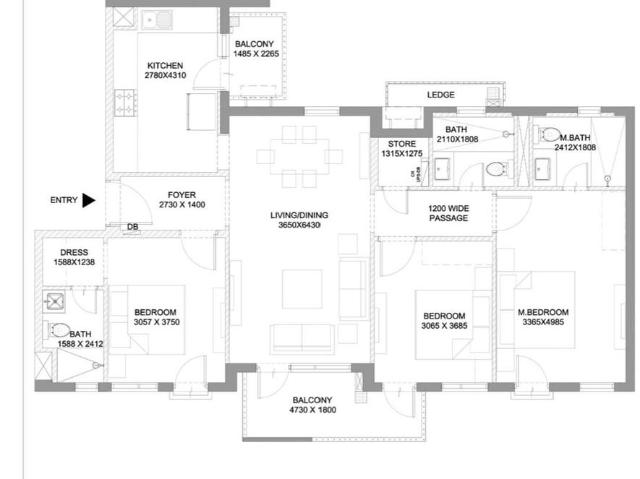 3 BHK Apartment in Sector 67 for resale Gurgaon. The reference number is 21121238