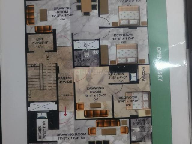 3 BHK Apartment in Sector 73 for resale Noida. The reference number is 18646715