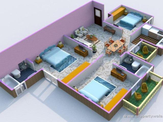 3 BHK Apartment in Sector 84 for resale Faridabad. The reference number is 21064555