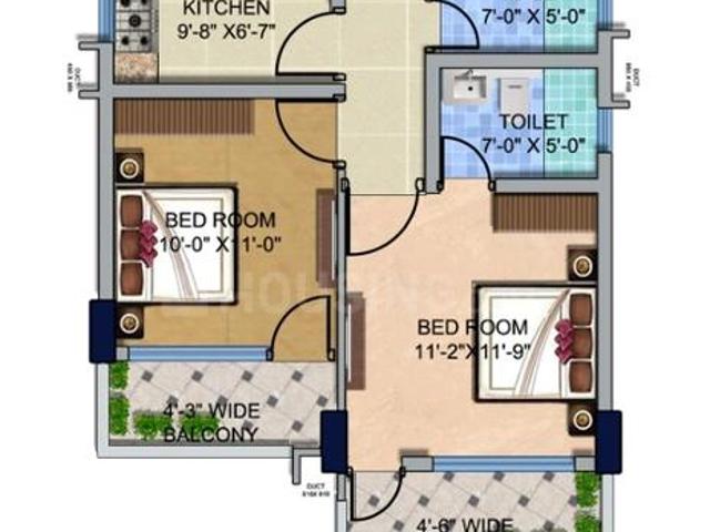 3 BHK Apartment in Semra for resale Lucknow. The reference number is 21207892