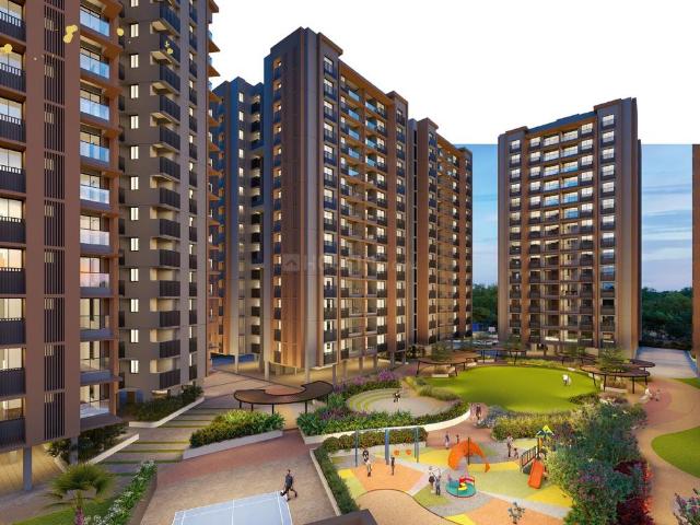 3 BHK Apartment in Shantigram for resale Ahmedabad. The reference number is 18362655