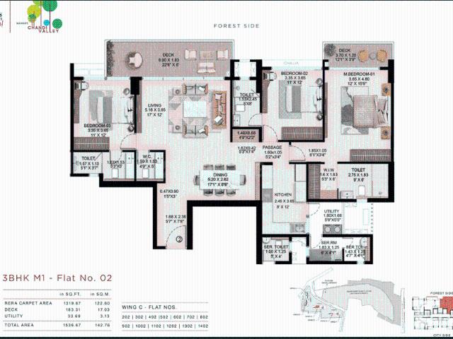 3 BHK Apartment in Powai for resale Mumbai. The reference number is 19973637
