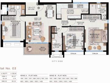 3 BHK Apartment in Powai for resale Mumbai. The reference number is 20546988