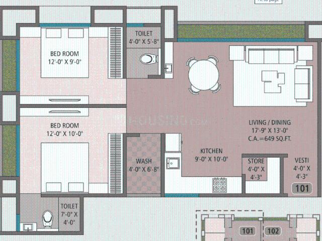 3 BHK Apartment in Palanpur for rent Surat. The reference number is 20688298