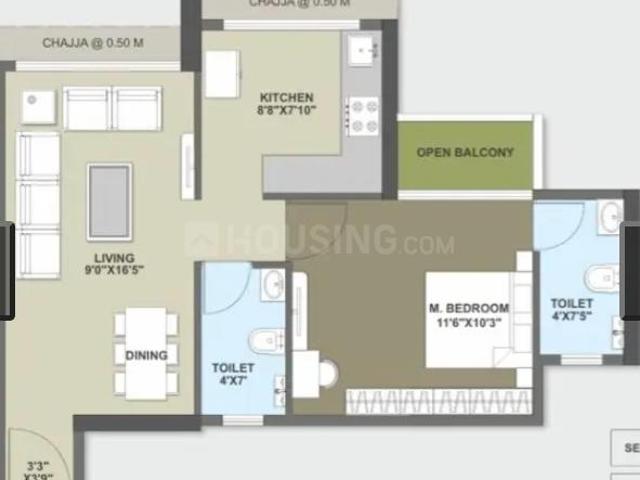 3 BHK Apartment in Panvel for resale Navi Mumbai. The reference number is 20483316