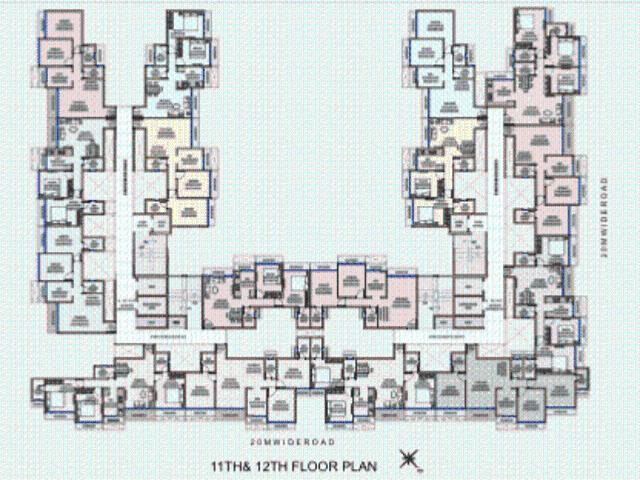 3 BHK Apartment in Pushpak Nagar for resale Navi Mumbai. The reference number is 21049644