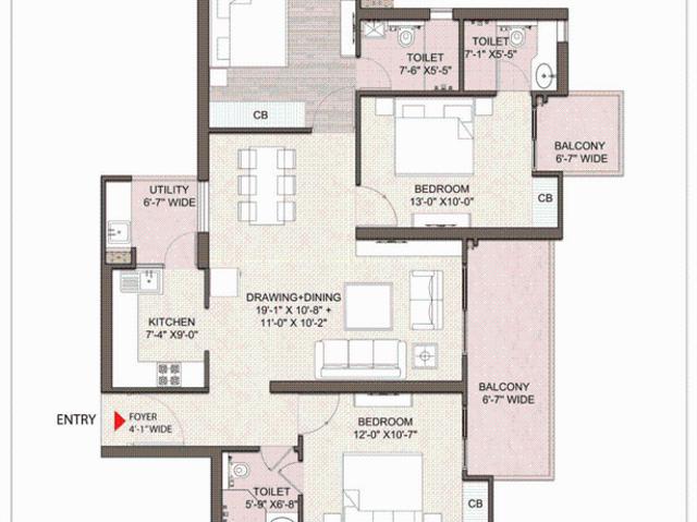 3 BHK Apartment in Raj Nagar Extension for resale Ghaziabad. The reference number is 21062476