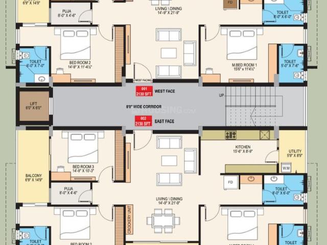 3 BHK Apartment in Ramanayapeta for resale Kakinada. The reference number is 19593849
