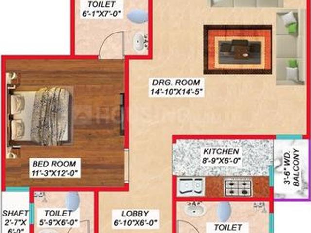 3 BHK Apartment in Rithala for resale New Delhi. The reference number is 4328689