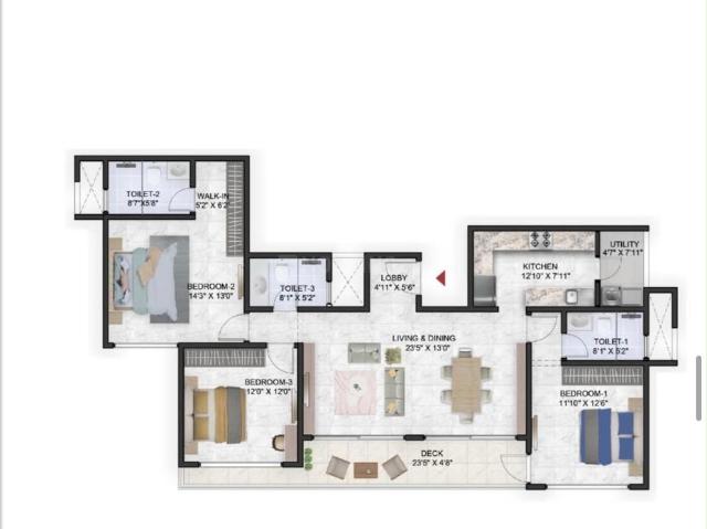 3 BHK Apartment in Whitefield for resale Bengaluru. The reference number is 21145940