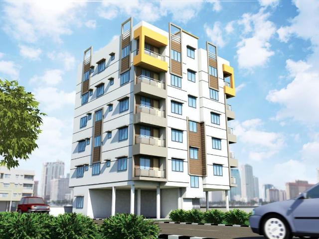 3 BHK Apartment in Teghoria for resale Kolkata. The reference number is 8989295