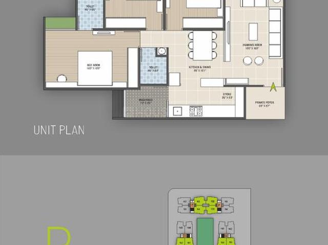 3 BHK Apartment in Tragad for resale Ahmedabad. The reference number is 15819588