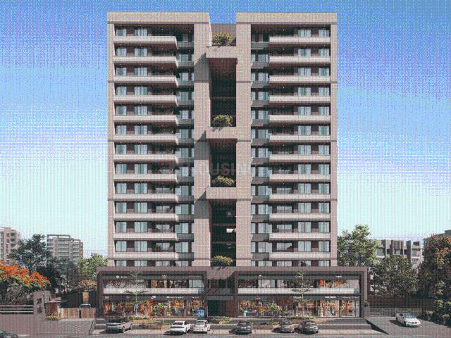 3 BHK Apartment in Tragad for resale Ahmedabad. The reference number is 20726771