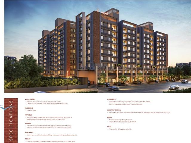3 BHK Apartment in Tragad for resale Ahmedabad. The reference number is 20809196