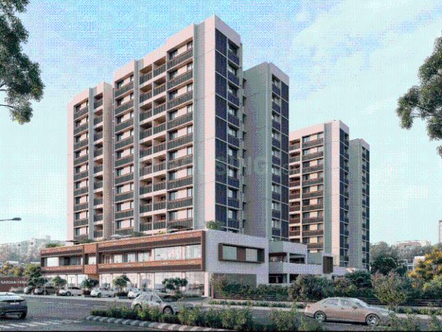 3 BHK Apartment in Vaishno Devi Circle for resale Ahmedabad. The reference number is 19624234