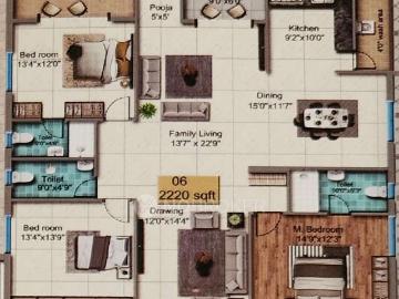 3 BHK Flat In Garuda Srinivasam for Rent In Manchirevula