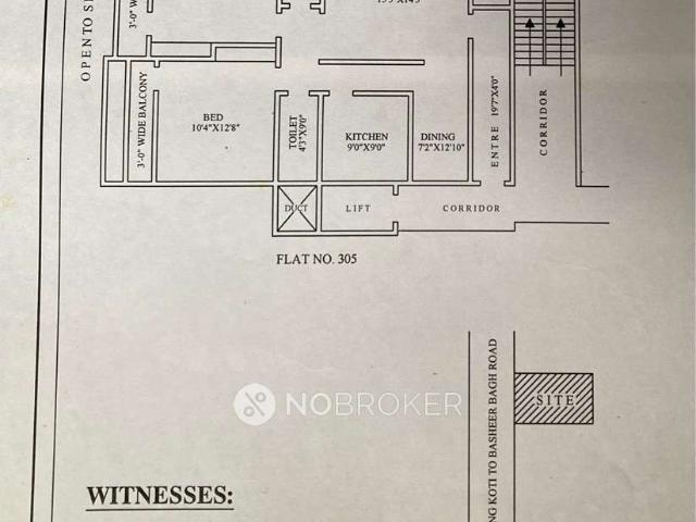 3 BHK Flat In Kushal Apartments For Sale In King Koti Cross