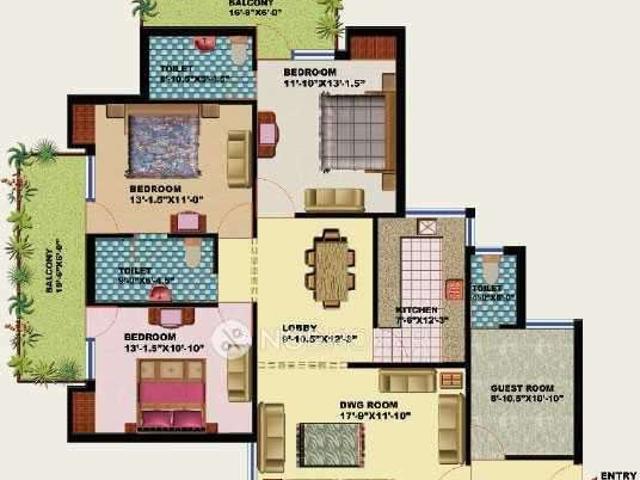3 BHK Flat In Lake View, Sector 48 for Rent In Sector 48
