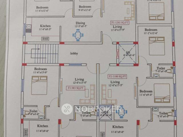 3 BHK Flat In R C Brothers Constructions for Rent In Pallik