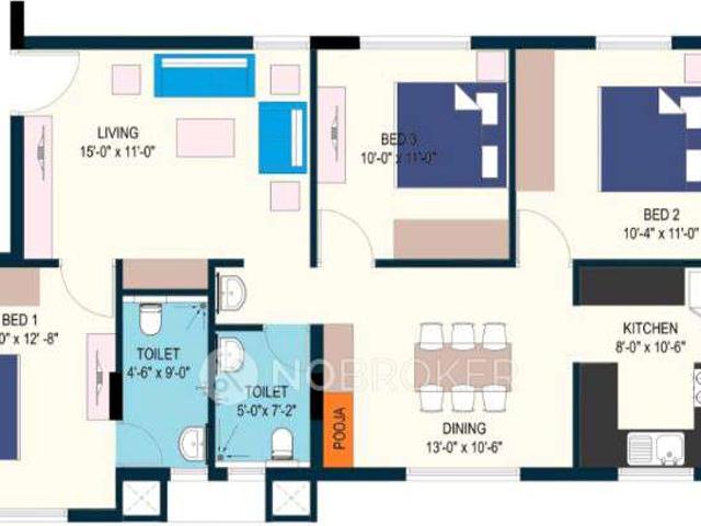 3 BHK Flat In Redbrick Rajalakshmi For Sale In T. Nagar
