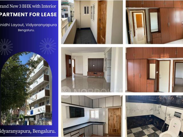 3 BHK Flat In Srinidhi Layout, Vidyaranyapura. For Lease In Vidyaranyapura