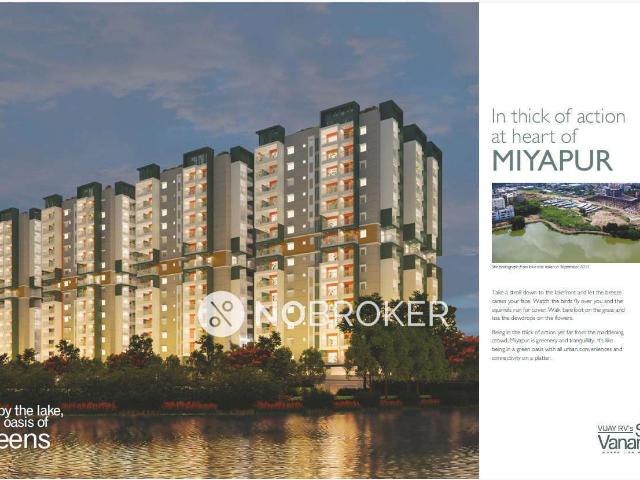 3 BHK Flat In Vijay And Rvs Sai Vanamali for Rent In Balaji Nagar, Hyderabad, Miyapur