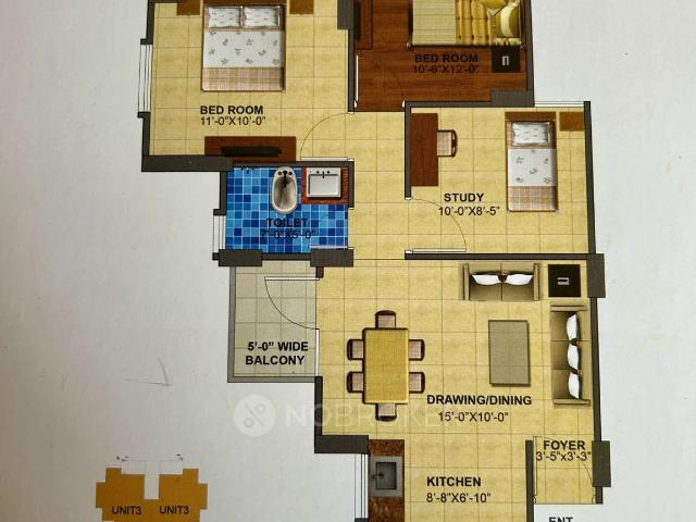 3 BHK Flat In Zara Rossa for Rent In Bajghera