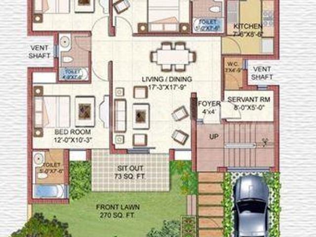 3 BHK Independent Builder Floor in Sector 48 for resale Gurgaon. The reference number is 20987768