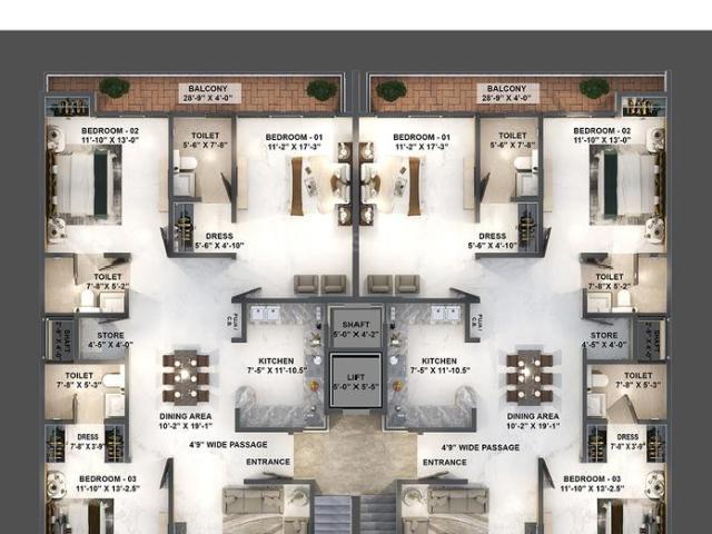 3 BHK Independent Builder Floor in Sector 99 for resale Mohali. The reference number is 12585741