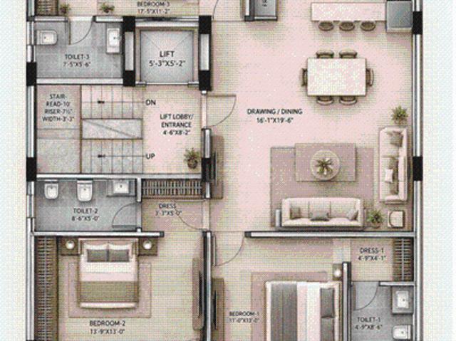 3 BHK Independent Builder Floor in Sector 102 for resale Gurgaon. The reference number is 21319331