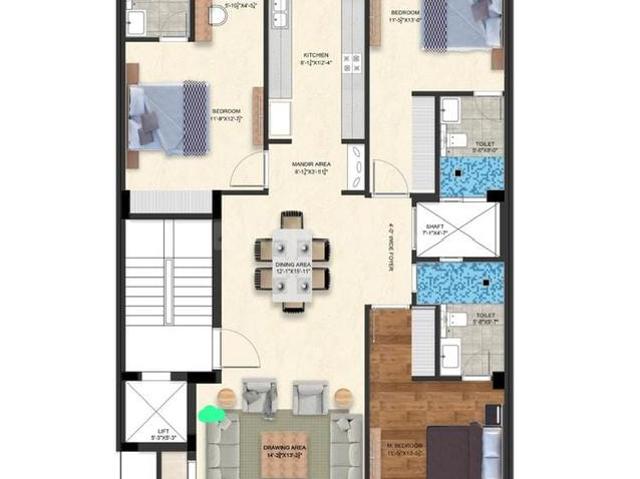 3 BHK Independent Builder Floor in Sector 10 for resale Gurgaon. The reference number is 18227410