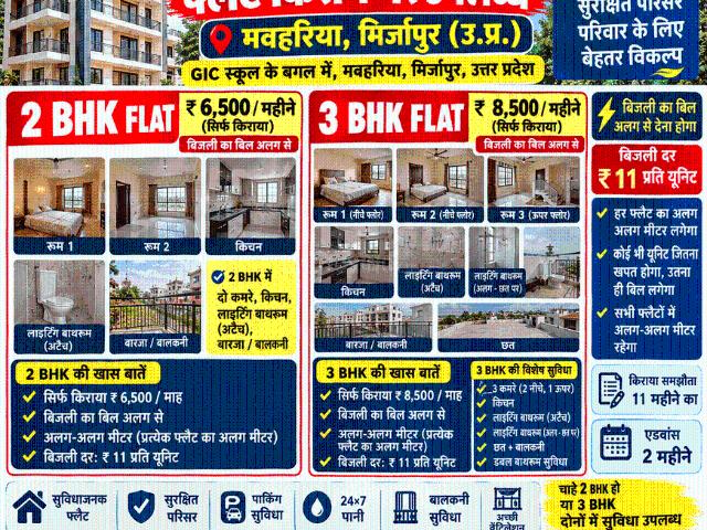 3 BHK Independent House in Baraudha for rent Mirzapur. The reference number is 21276281