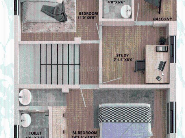3 BHK Independent House in Iyyappanthangal for resale Chennai. The reference number is 19626764