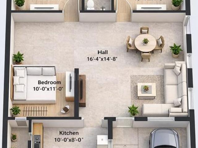 3 BHK Independent House in Ram Nagar for resale Anantapur. The reference number is 20081205