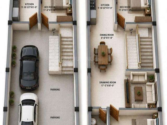 3 BHK Independent House in Sector 110 for resale Gurgaon. The reference number is 21026217