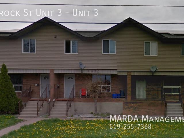 3 BR, 1.5 BA Apartment 1030 Brock St Unit 3, Windsor, ON N9C 2V2