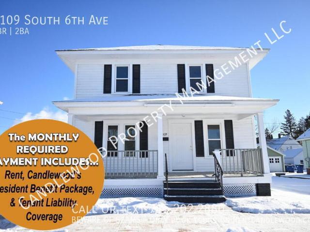 3 BR, 1.5 BA Apartment 1109 South 6th Ave, Wausau, WI 54401