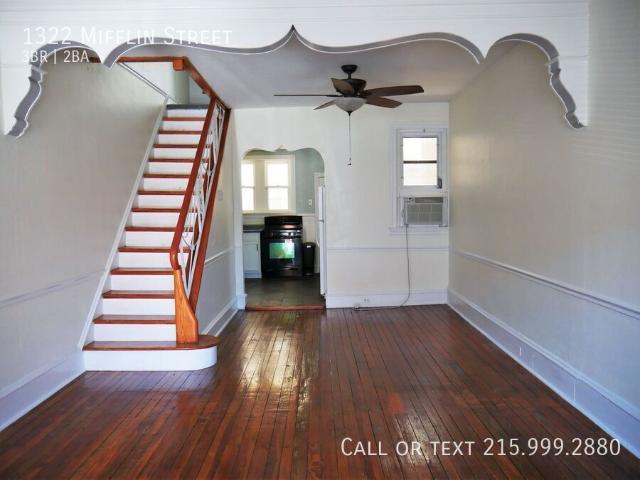 3 BR, 1.5 BA Apartment 1322 Mifflin Street, Philadelphia, PA 19148
