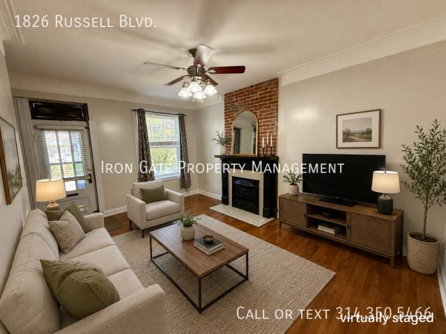 3 BR, 1.5 BA Apartment 1826 Russell Blvd Saint Louis, MO 63104