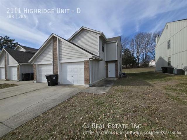 3 BR, 1.5 BA Apartment 2111 Highridge Unit, Pleasant Hill, MO 64080