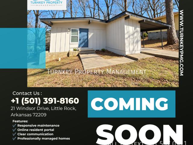 3 BR, 1.5 BA Apartment 21 Windsor Dr, Little Rock, AR 72209