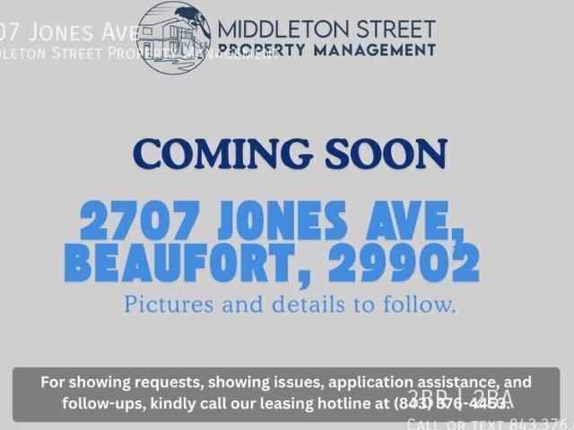 3 BR, 1.5 BA Apartment 2707 Jones Ave, Beaufort, SC 29902