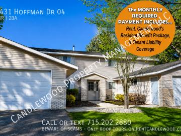 3 BR, 1.5 BA Apartment 3431 Hoffman Dr 04, Plover, WI 54467