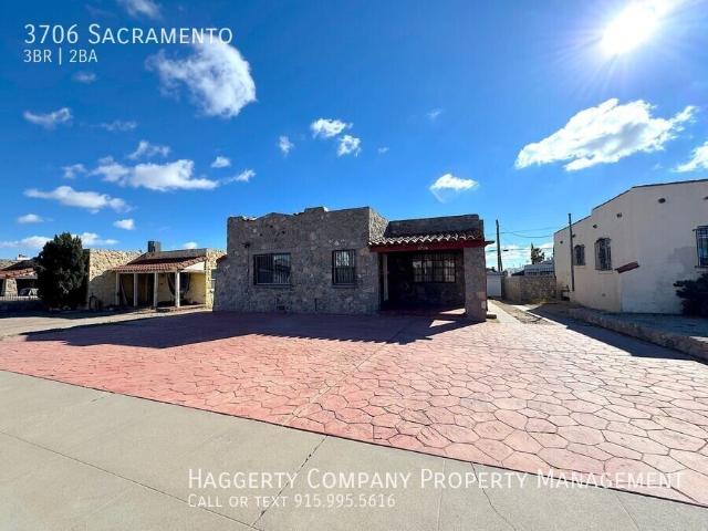 3 BR, 1.5 BA Apartment 3706 Sacramento, El Paso, TX 79930